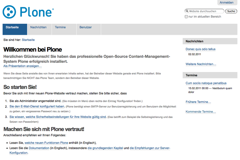 Die erste Beta von Plone 4.1 wurde veröffentlicht